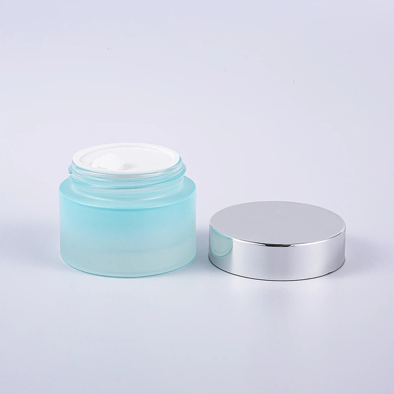 Blue Cosmetic Jar Blue Cosmetic Jar